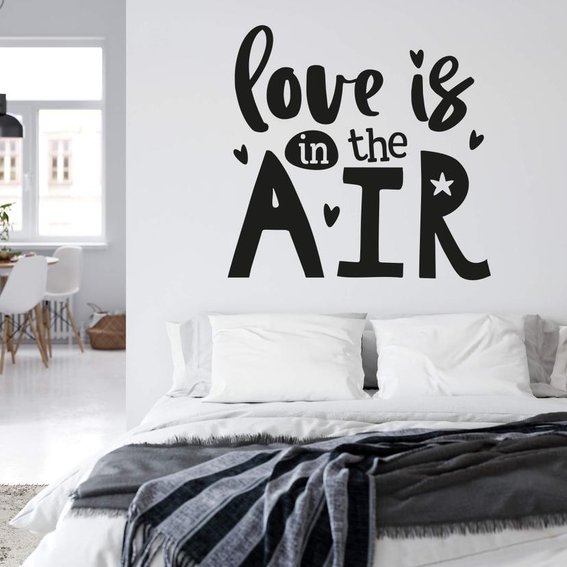 Muursticker Love is in the Air