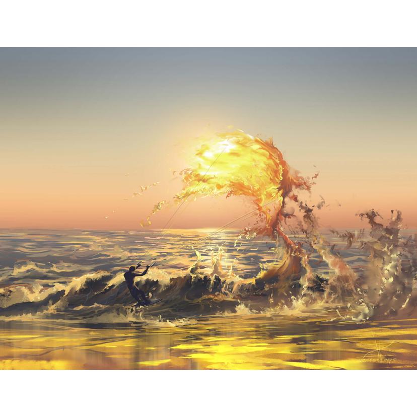 Fotomurale aerroscape - Fire Surfer