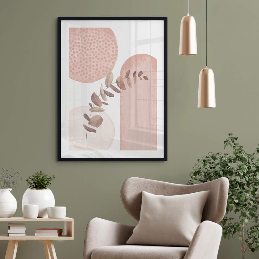 Poster Moss - Abstract Pink