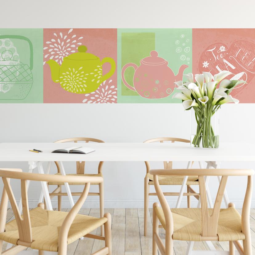 Fototapet Loske - Tea Time 03 - Panorama 48x260 cm