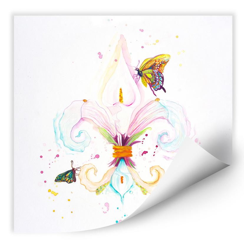 Wallprint Buttafly - Fleur de Lil