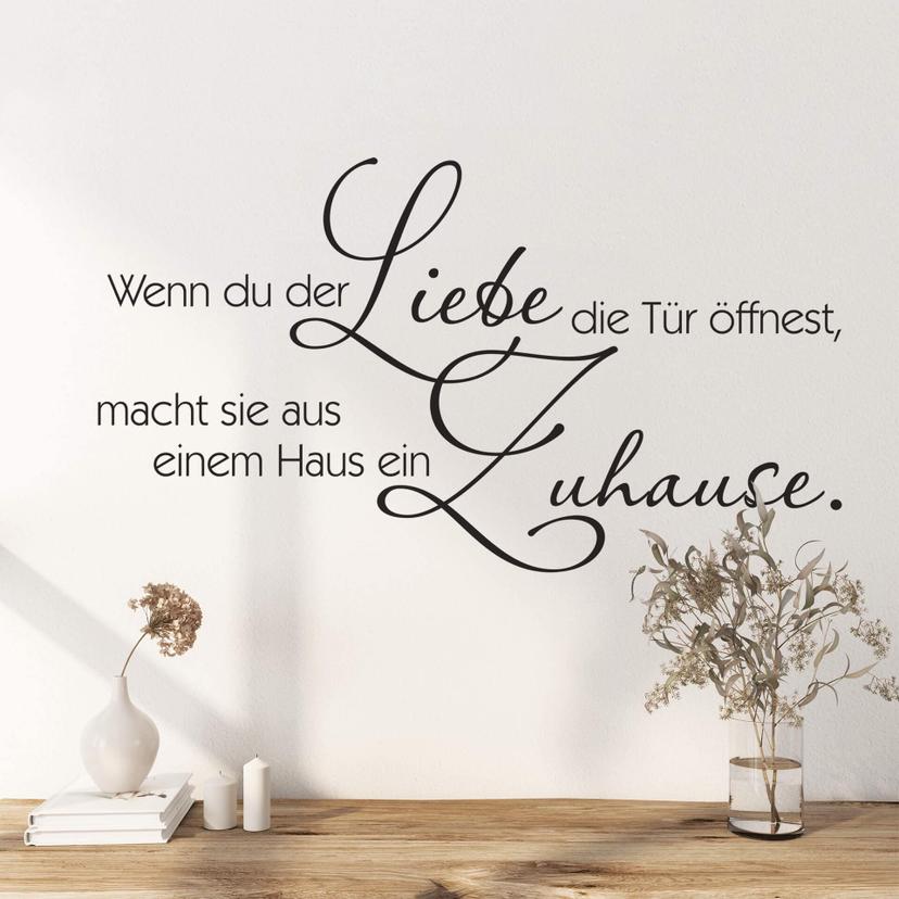 Wandtattoo Wenn Du der Liebe…