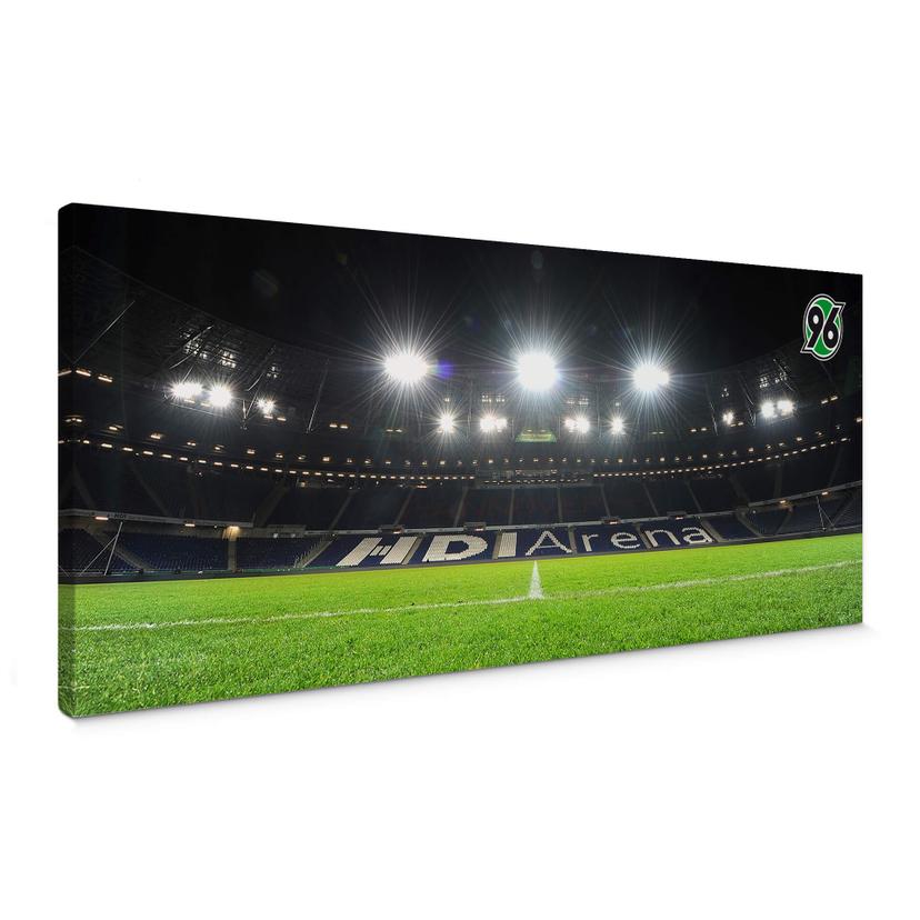 Leinwandbild Hannover 96 - HDI-Arena Nacht - Panorama