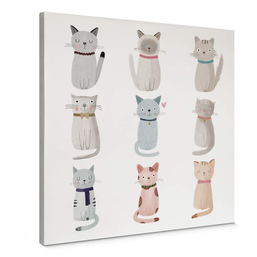 Tableau sur toile Loske - Cat Family