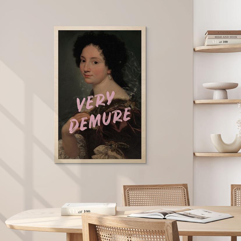Träposter Barock skönhet: Mycket försynt - Grace Digital Art