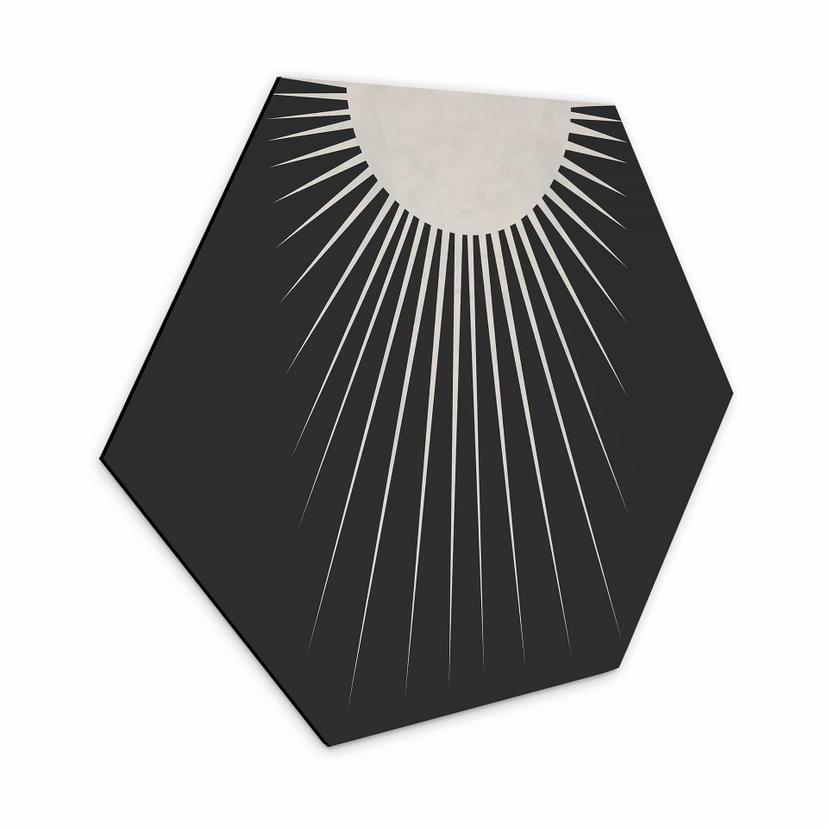 Hexagone - alu-Dibond Orara Studio - Lune minimaliste