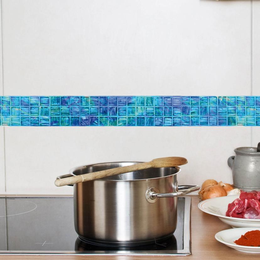 Sticker mural - Bordure mosaïque en verre