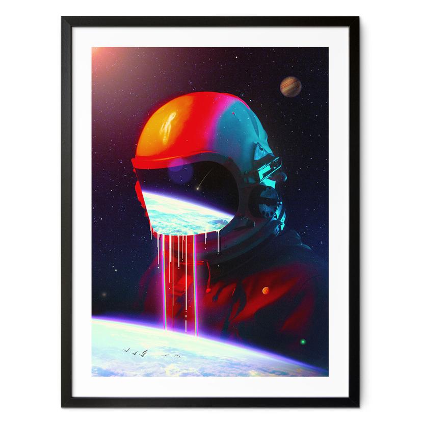 Plakat Astronaut med udsigt over Jorden - Nicebleed