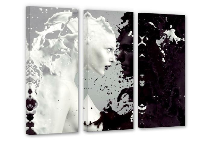 Tableau sur toile - Milk & Coffee (tryptique)