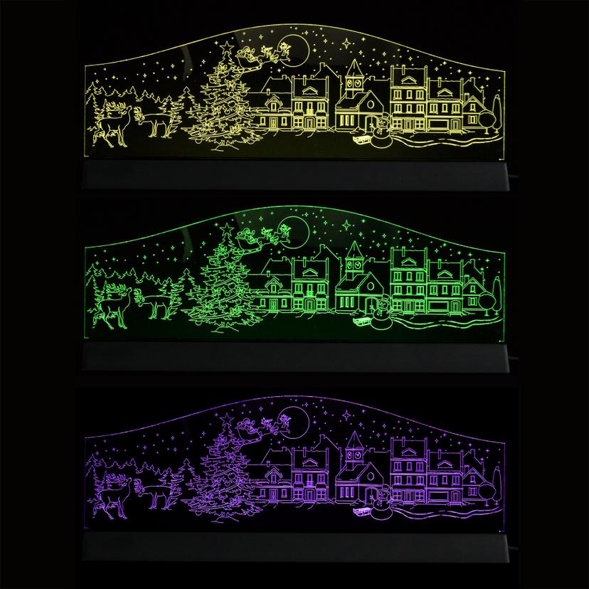 LED Skyline Natalizio
