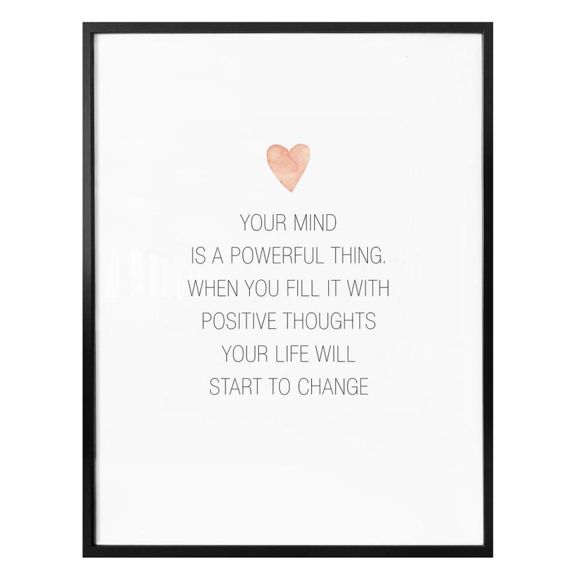 Plakat - Confetti & Cream - Your mind is a powerful thing