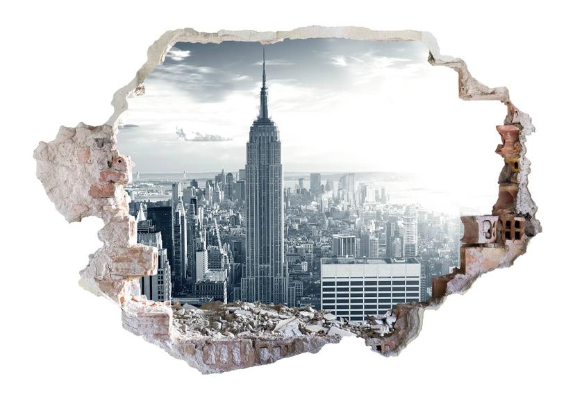 adesivo murale 3D sull'Empire State Building