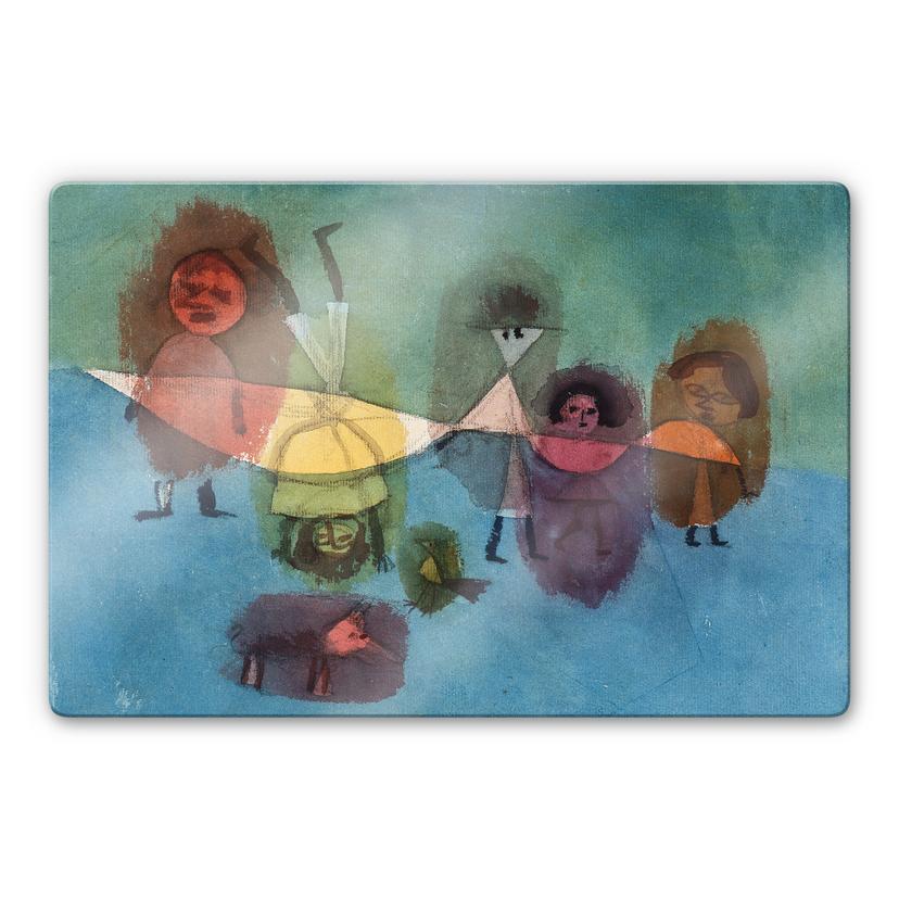 Tableau en verre - Klee - Kindergruppe