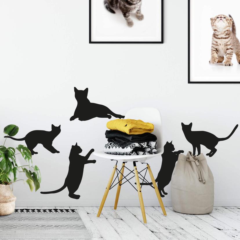 Wandtattoo Katze