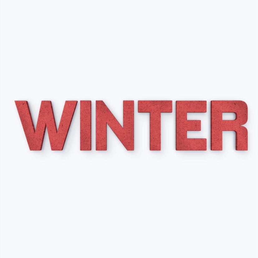Scritta MDF - Winter
