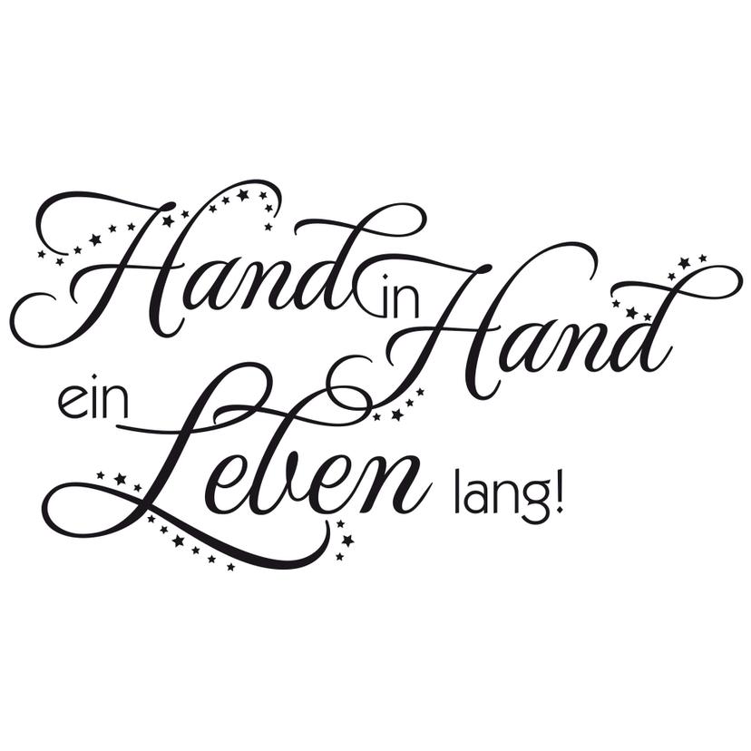 Wandtattoo Hand in Hand...