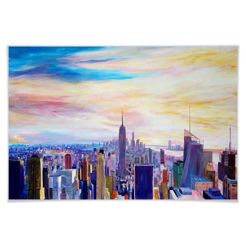 Poster - Bleichner - Vue sur New York City
