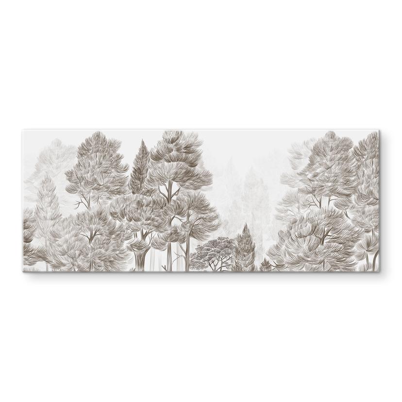Spatscherm Bos met boslandschap in beige - Ms Tiff - Panorama