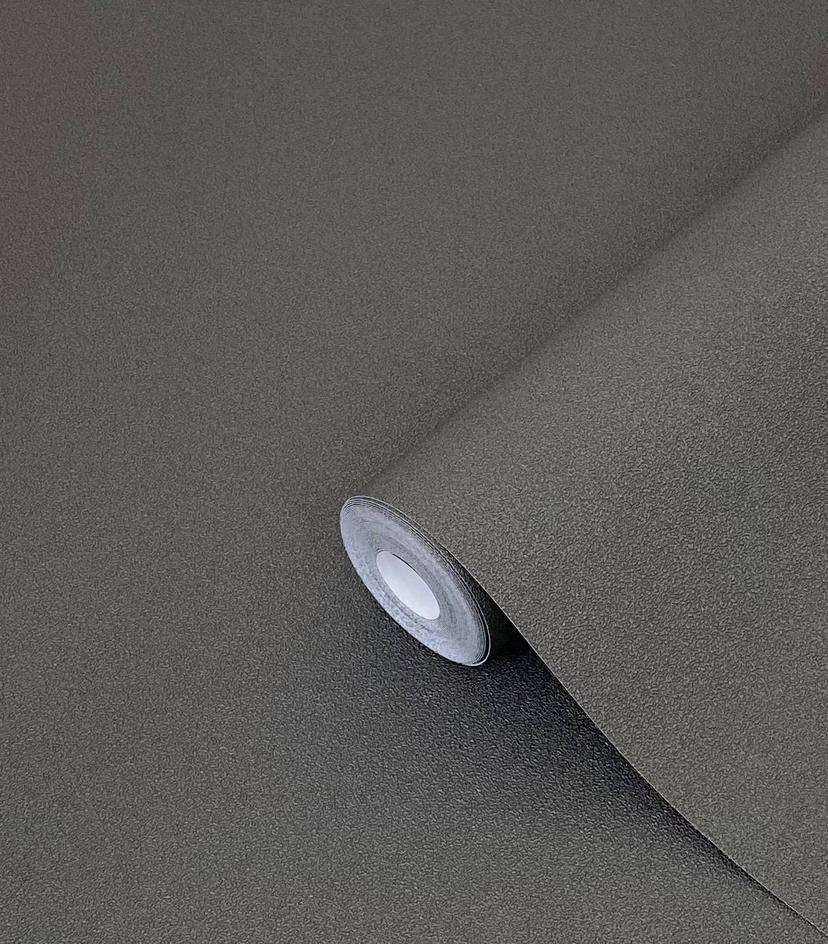 Non-woven tapet i høj kvalitet med tekstureret sort ensfarvet af Harald Glööckler