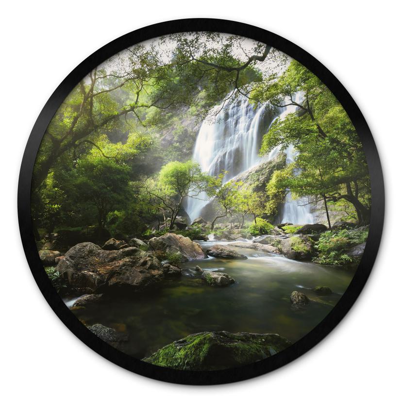 Póster cascada en el bosque - Ronda de fotografía de naturaleza - Foto