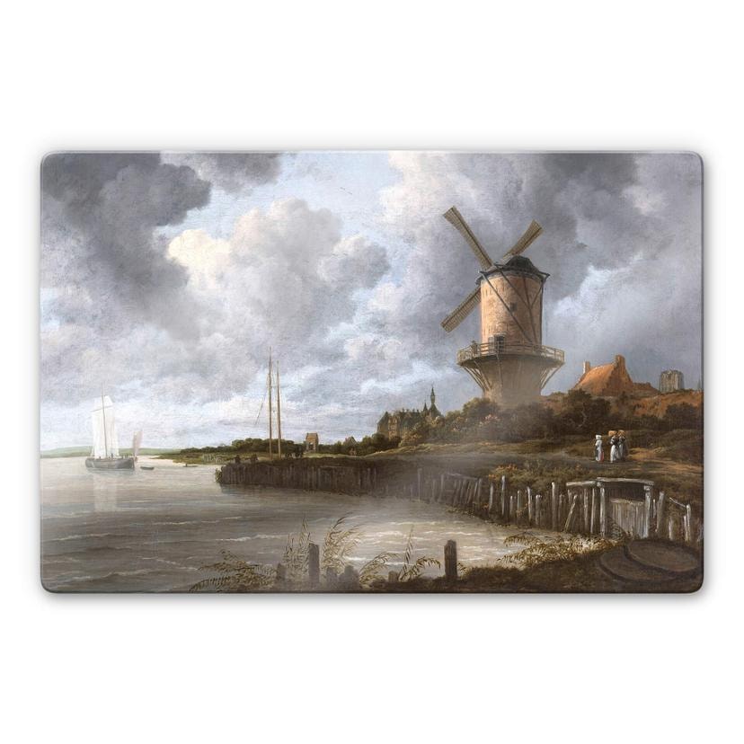 Glasschilderij van Ruysdael - Molen