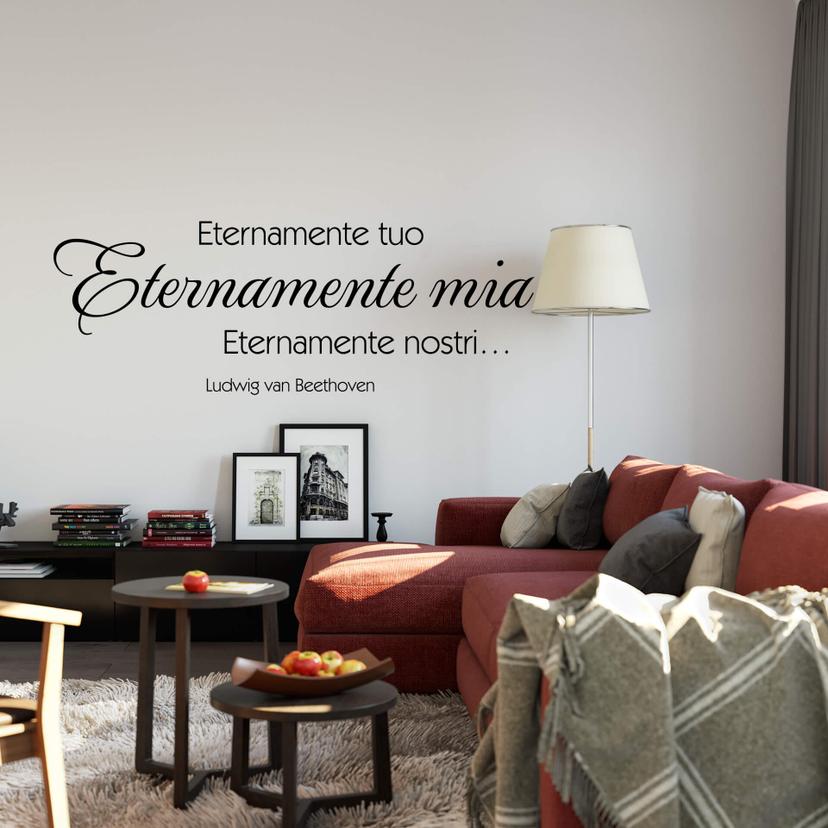 Sticker mural  Eternamente tuo, eternamente lia…