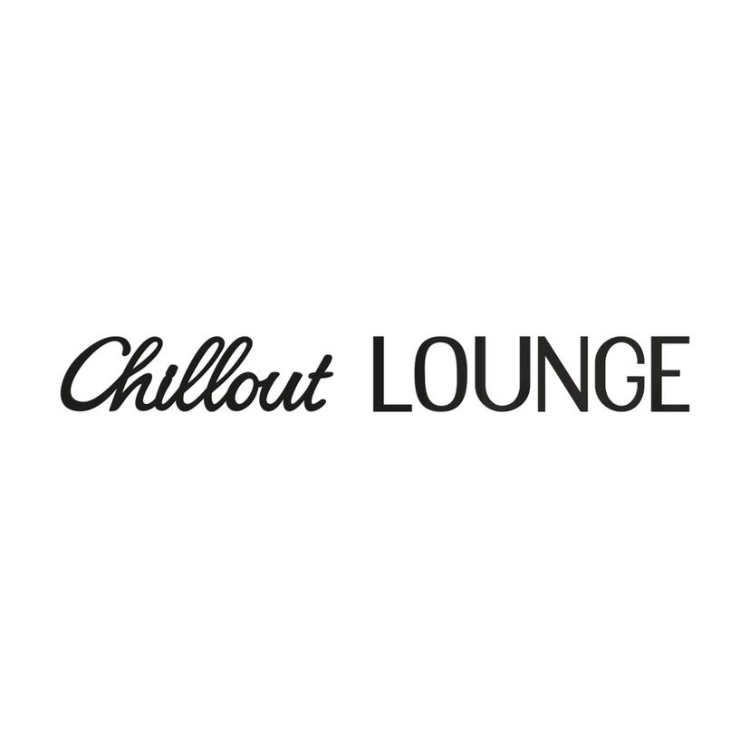 Lettering modern Chillout Lounge dekorativa bokstäver av akrylglas