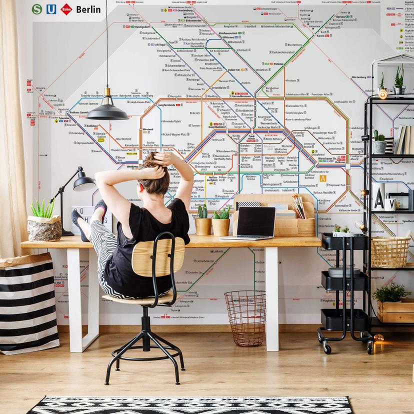 Fotobehang Berlijn Metro