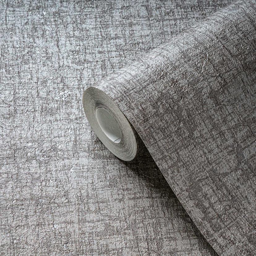 Carta da parati di design a trama fine grigio medio - Carta da parati in tessuto non tessuto urban c