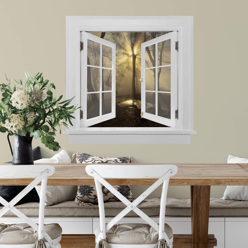 3D Wallsticker vindue firkantet - Cuadrado - Lys