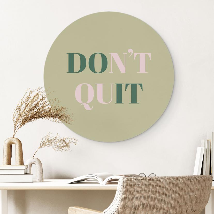 Decorazione murale in Dibond Don't Quit Do it