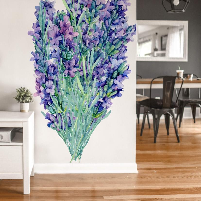 Wallsticker - XXL Lavendelbuket