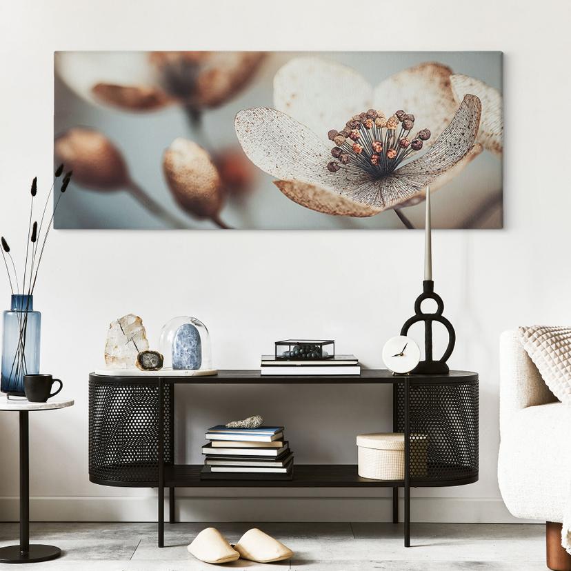 Stampe su tela macro di fiori secchi Boho - Treechild - Panorama