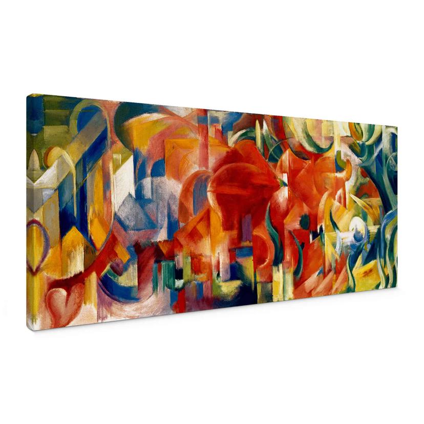 Canvas Marc - Spelende Vormen - Panorama