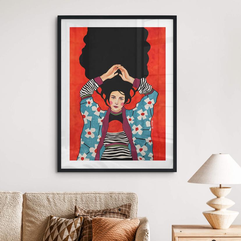 Poster Kvinna med en lugn själ - Hülya