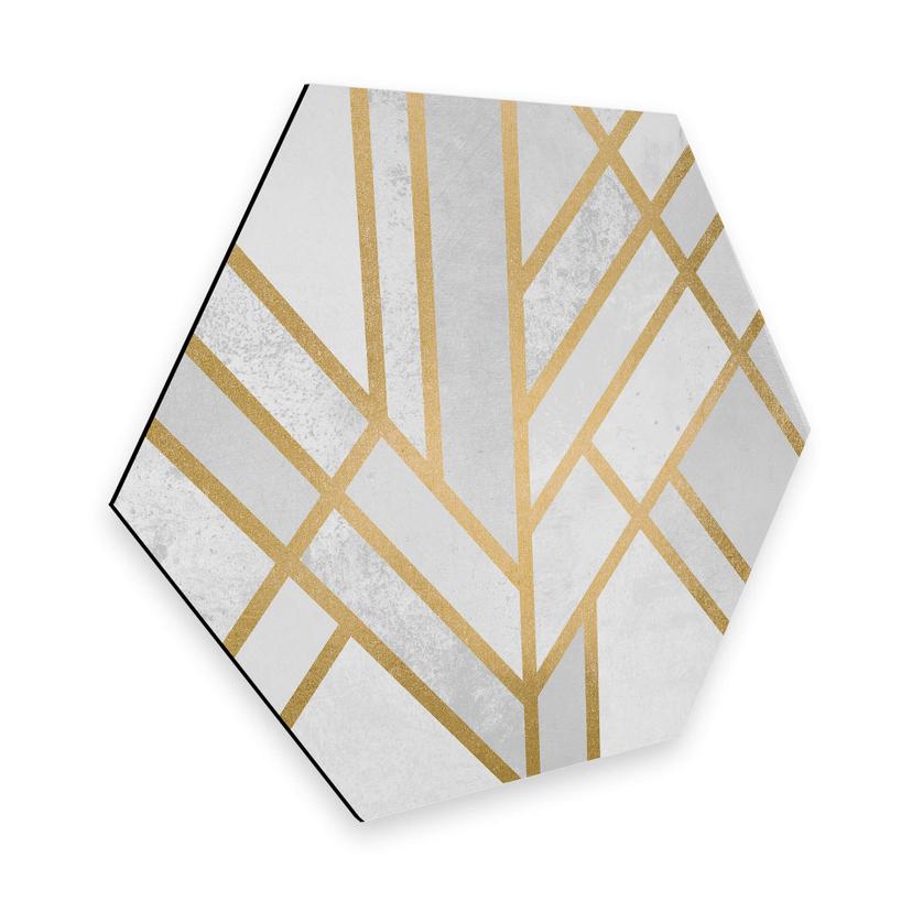 Hexagon - Alu-Dibond - Frederiksson - Golden Geometry