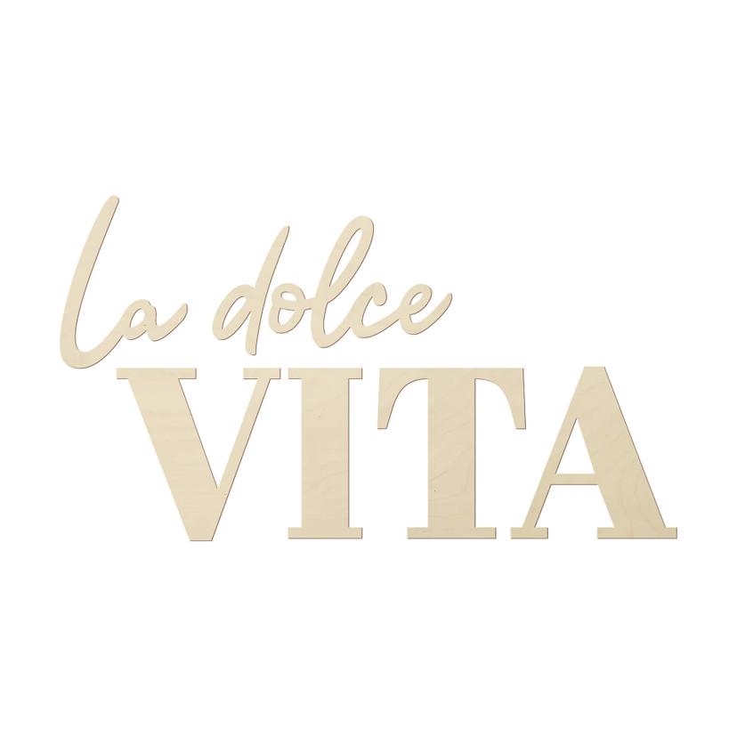 Decoro in legno La dolce Vita - modern