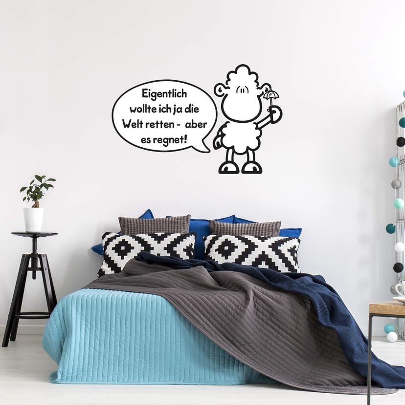 Wandtattoo sheepworld Worthelden Welt retten
