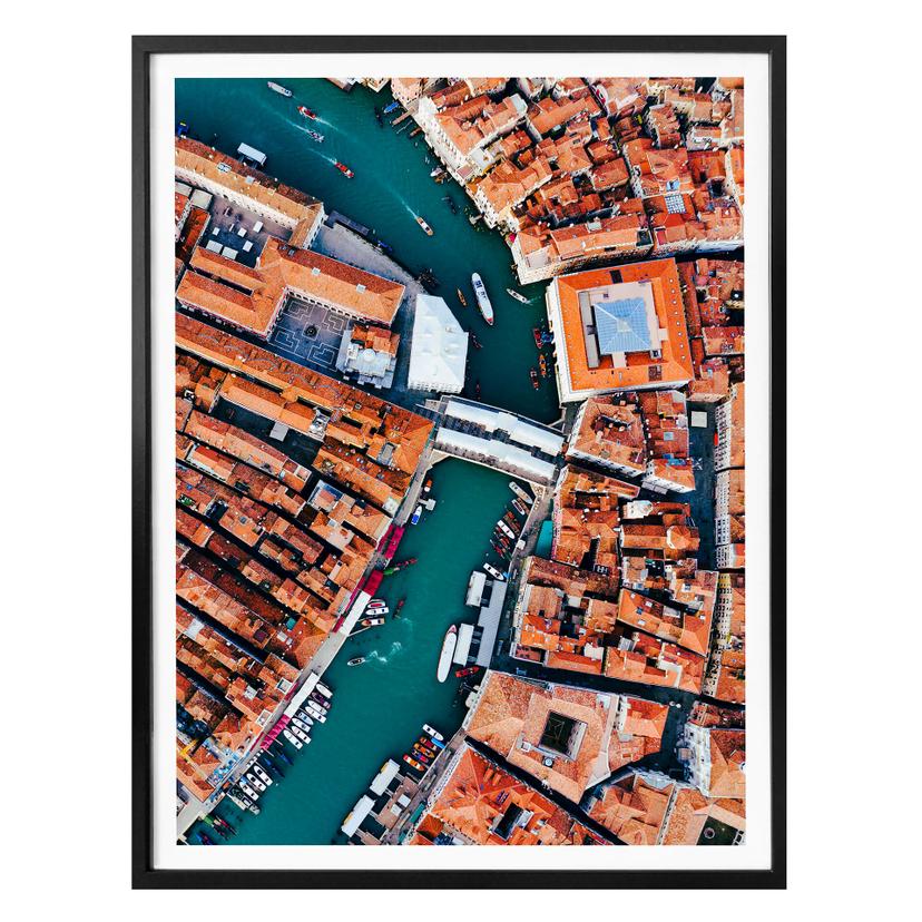 Plakat - Colombo - Venedig fra oven - Vertikal
