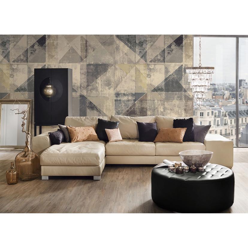 Architects Paper Papier peint photo Atelier 47 Used Triangle beige, crème