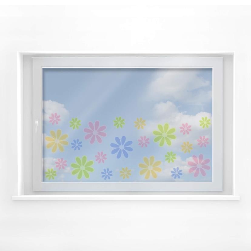 Cuadro de ventana flores de verano