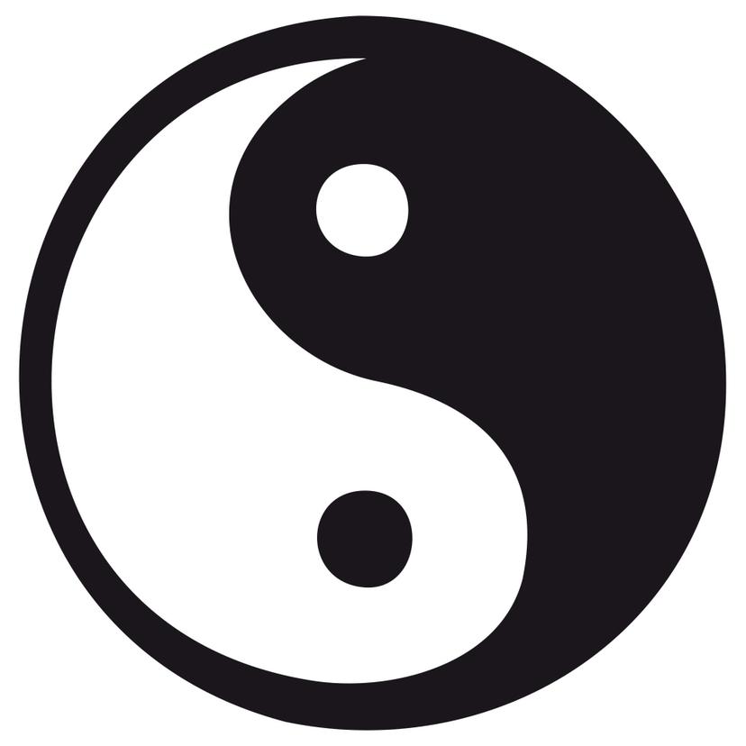 Wallsticker - Ying og Yang