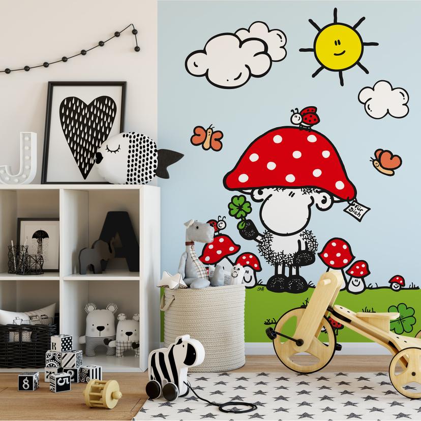 Fotobehang Sheepworld Gelukszoeker