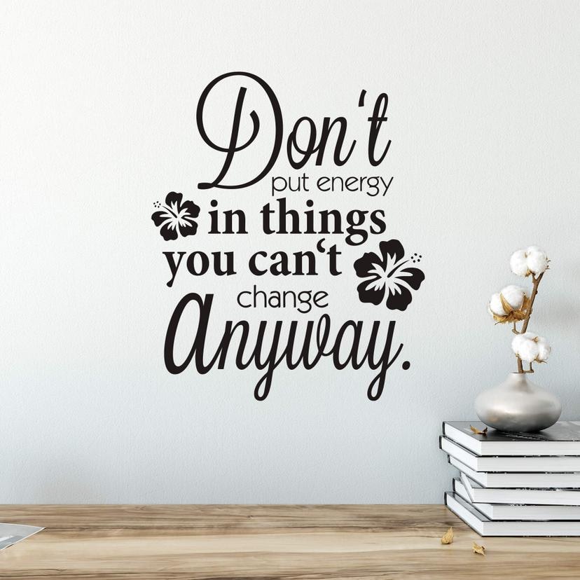 Sticker mural - Don't put energy...