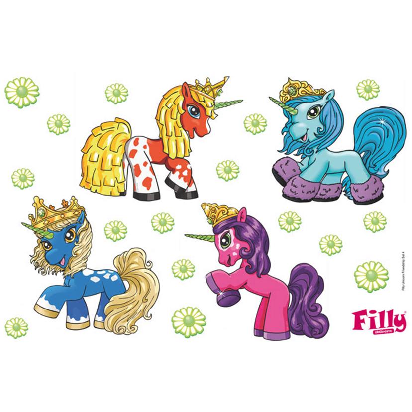 Wandtattoo Filly Unicorn Friendship Set