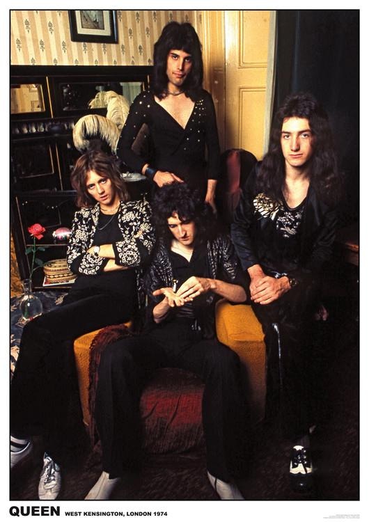 Plakat Queen - London 1974, Plakat (59,4 x 84 cm)