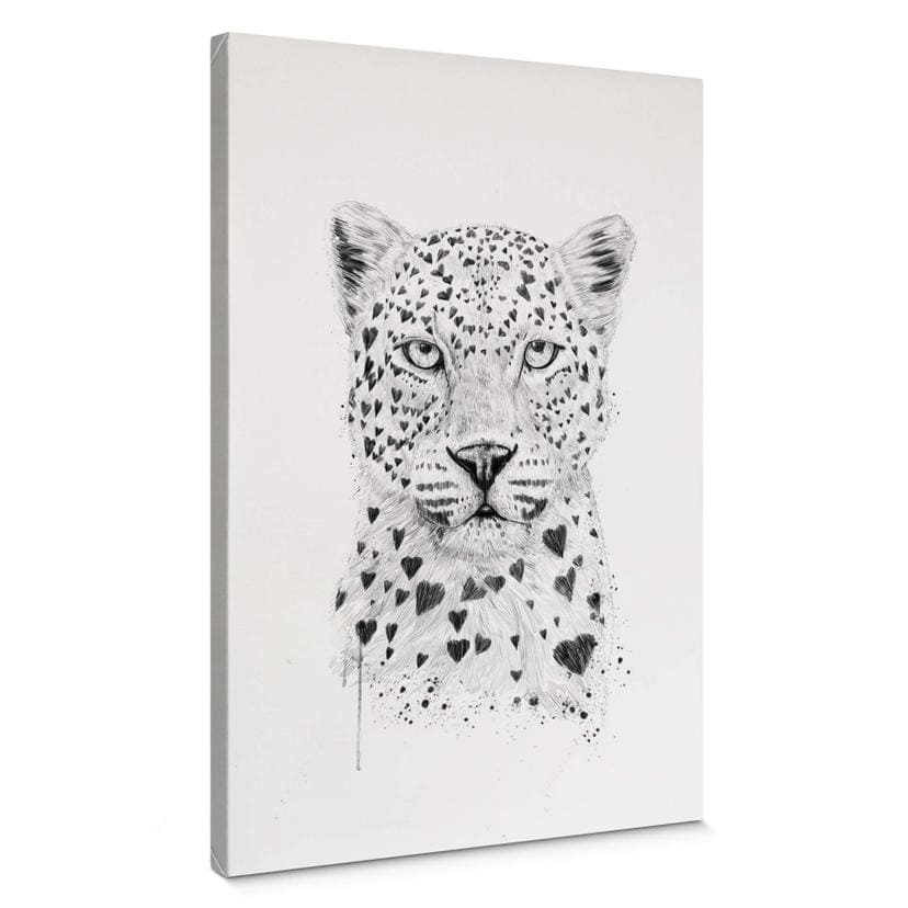 Lienzo Solti - Leopardo cariñoso