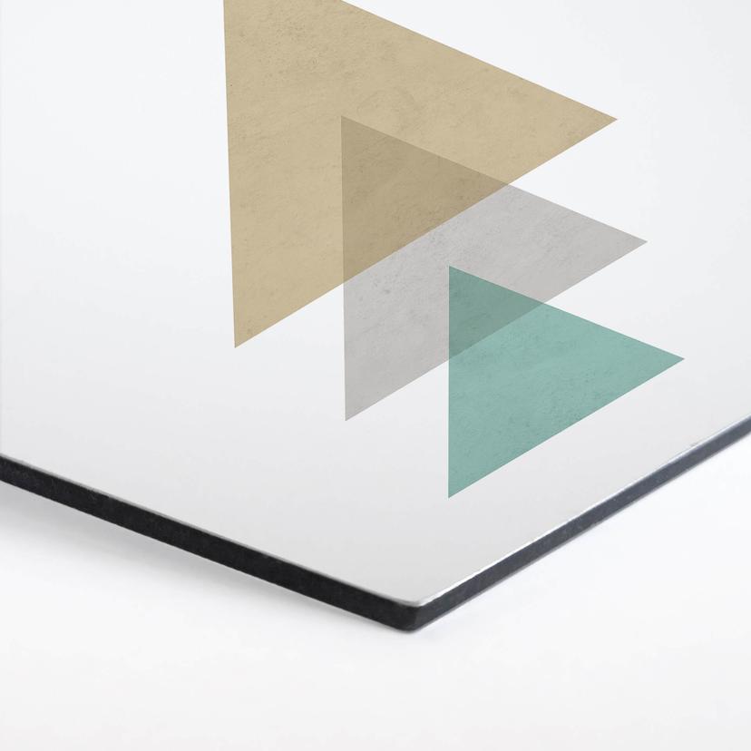 Esagoni Alu-Dibond Nouveauprints -Triangloli