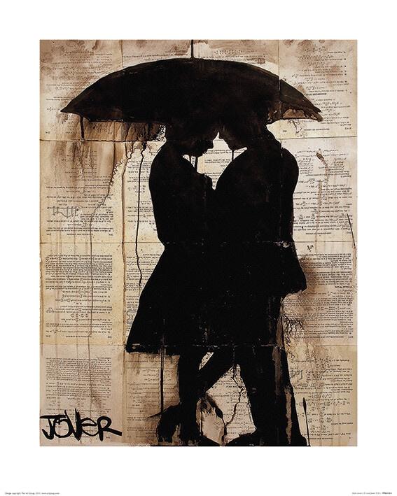 Plakat Loui Jover - Rain Lovers kunsttryk, Loui Jover (40 x 50 cm)