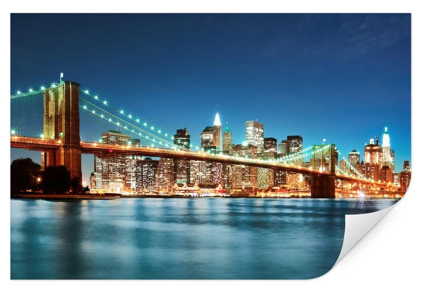 Muurprint Lights in New York City 02